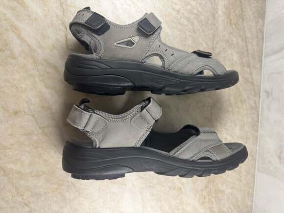GDEFY VersoShock Hiking Sandals Mens 10 Gray Leather Comfort Outdoor Trail main image 10
